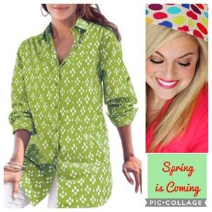 Big Shirt With Yolk SZ S Avacado Green  SZ. Small